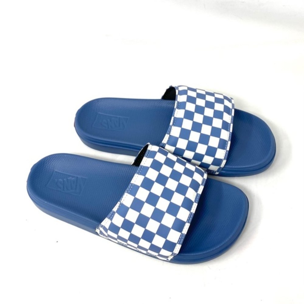 🔥HOT SALE🔥VANS La Costa Slide On Men’s Size Check Blue White VN0A5HF5ZR8 - Picture 4 of 10